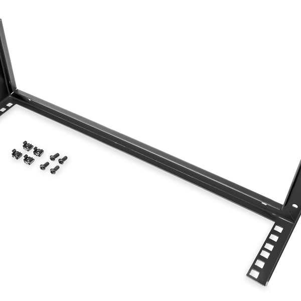19" verticale muurbeugel 2U zwart