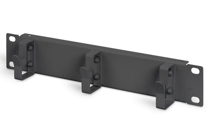 1U metal cable management bar with 3 brackets for 10'' racks