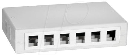 Desktop Keystone Patchpanel, 12 Port UTP White