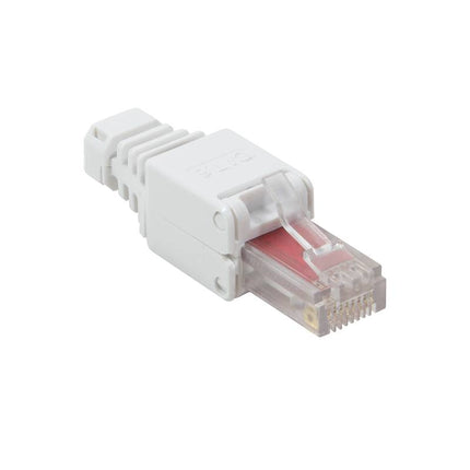 CAT6 Toolless Plug with strain relief boot RJ45 - UTP