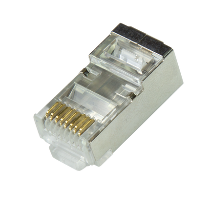 CAT6a Connector RJ45 - STP 10 stuks voor soepele en stugge kabel