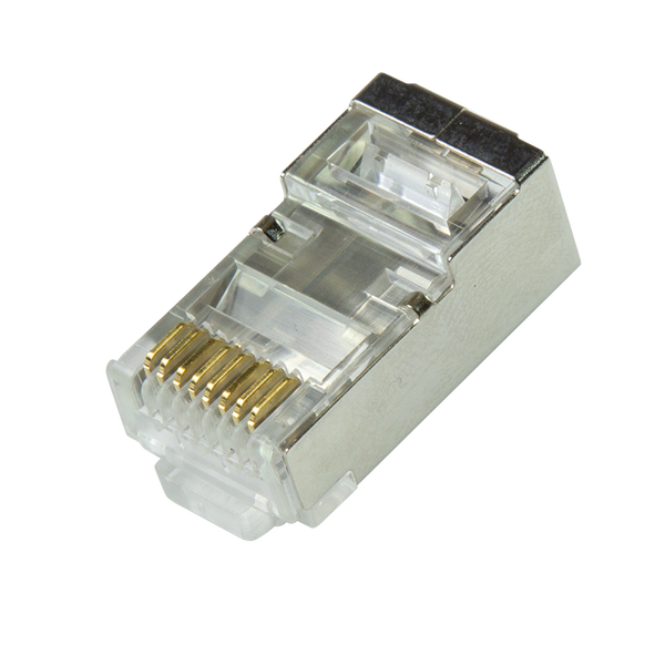 CAT6a Connector RJ45 - STP 10 stuks voor soepele en stugge kabel