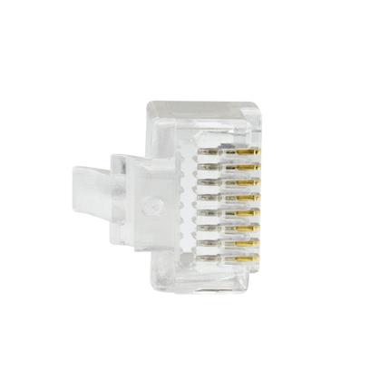 Doorsteek CAT6 Connector RJ45 - UTP 10 stuks voor soepele en stugge kabel