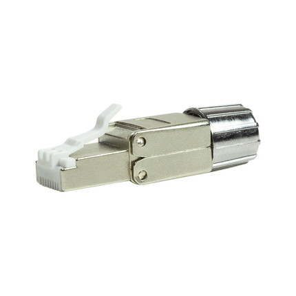 CAT8.1 Toolless Connector RJ45 - STP voor soepele en stugge kabel