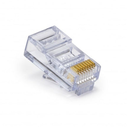 Doorsteek CAT5e UTP Connector 100 stuks EZ-RJ45  voor soepele en stugge kabel