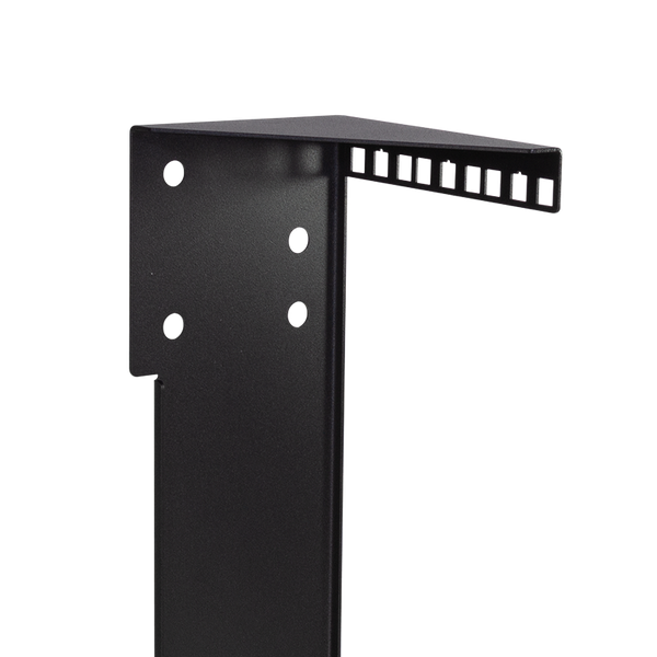 19" verticale muurbeugel 3U zwart