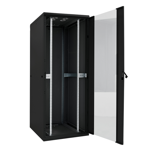 22U Server Rack Cabinet Glass Door (WxDxH) 600x1000x1166mm