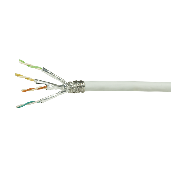 S/FTP CAT6 netwerkkabel stug 100M CCA wit