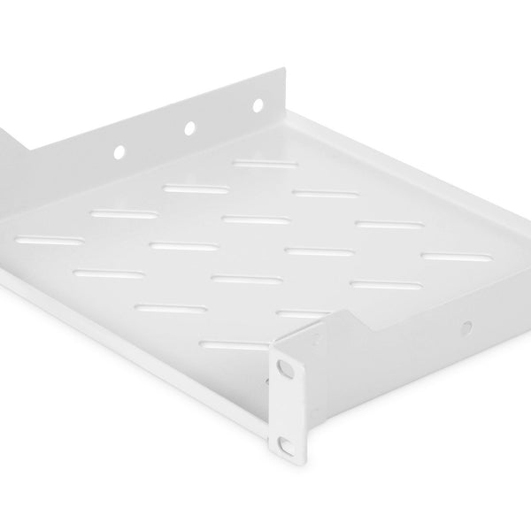 10 Inch 1U legbord 44x255x201 mm, kleur lichtgrijs (RAL 7035)