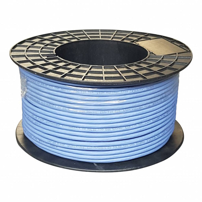 UTP CAT6a network cable solid 100M 100% copper blue