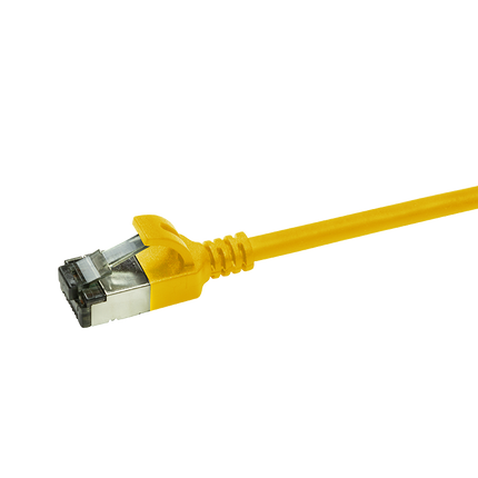 CAT6a U/FTP Ultraflex, 100% Copper, Yellow, 1M