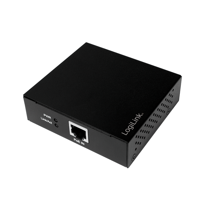 Gigabit PoE+ extender zwart