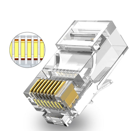 CAT6 Connector RJ45 - UTP 10 stuks voor soepele en stugge kabel