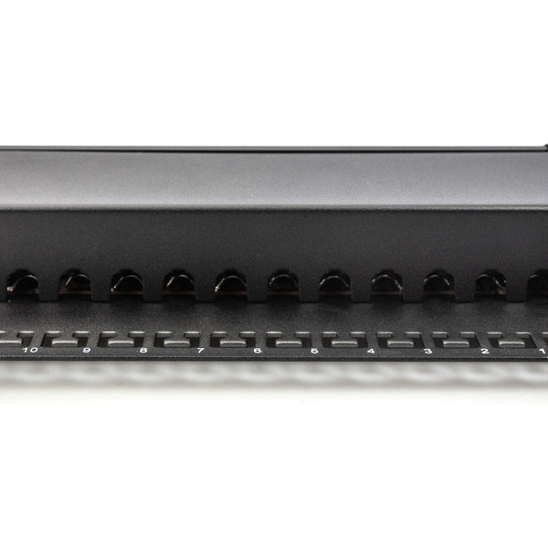 Cat6a 12 Port Patch Panel RAL 10" rack 9005