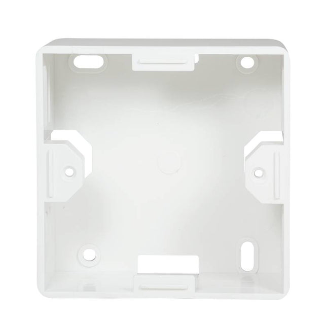 Outlet Surface Mounting Box for Faceplates RAL9010 White