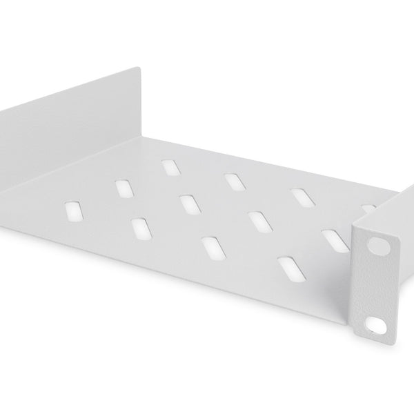 10 Inch 1U legbord  44x254x150 mm, kleur lichtgrijs (RAL 7035)
