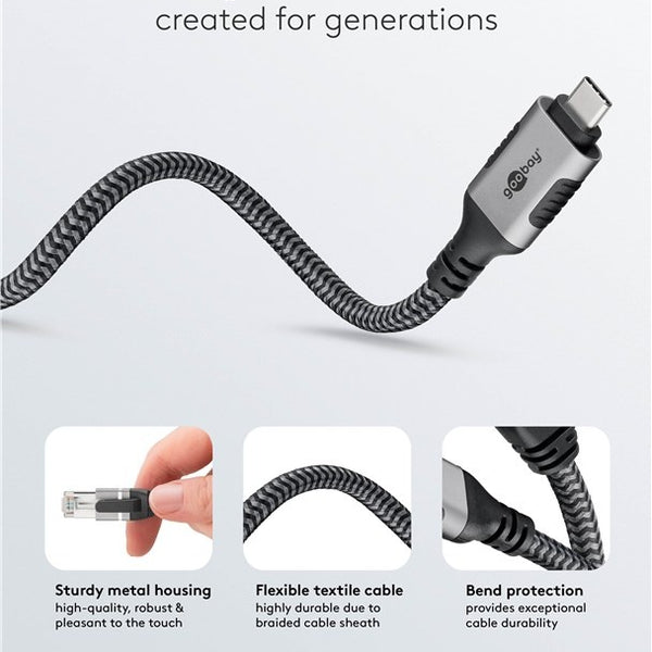 USB-C™ 3.1 to RJ45 Ethernet Cable 2M