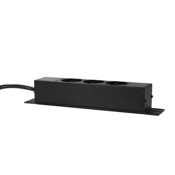 1U 3-way power strip for 10 '' server rack