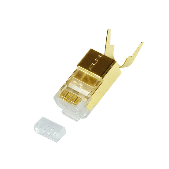 Cat.8.1 / Cat.6A RJ45 vergulde connectoren 10 stuks