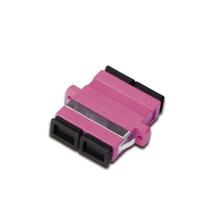 SC / SC Duplex Coupling, OM4, color pink