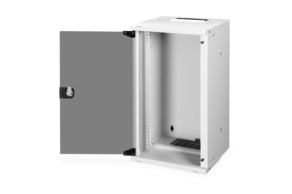 10" 12U wall mounting cabinet, SOHO PRO 595 x 315 x 300 mm, gray