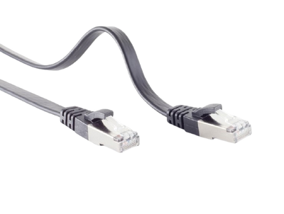 U/FTP CAT7 5M plat zwart 100% koper