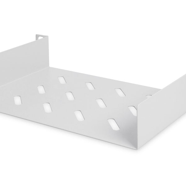 10 Inch 1U legbord  44x254x150 mm, kleur lichtgrijs (RAL 7035)