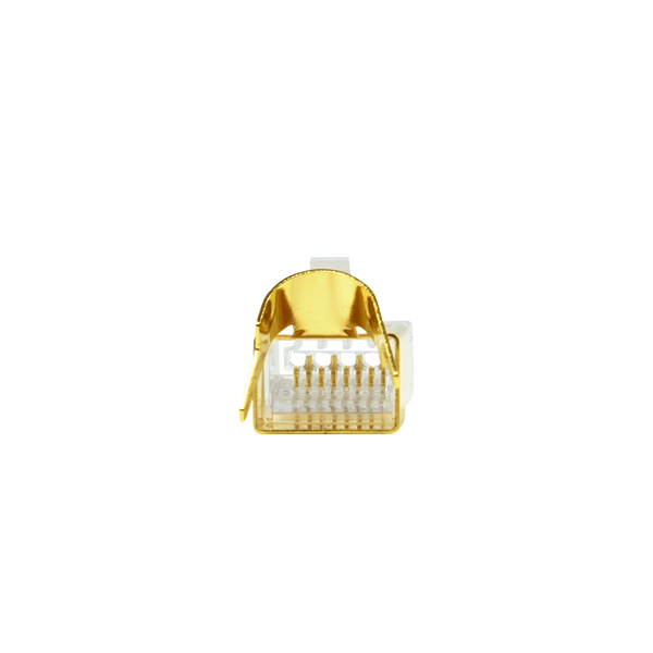 Cat.8.1 / Cat.6A RJ45 plug, gold plated, 10 pcs.