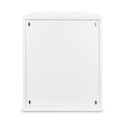 12U wandkast, SOHO, ongemonteerd 540x400x595mm, volledig glazen voordeur, grijs