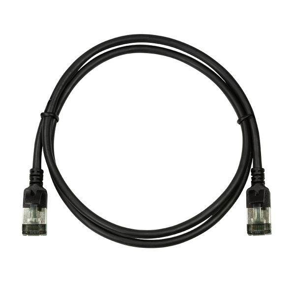 CAT6a U/FTP Ultraflex, 100% koper, zwart, 1.5M