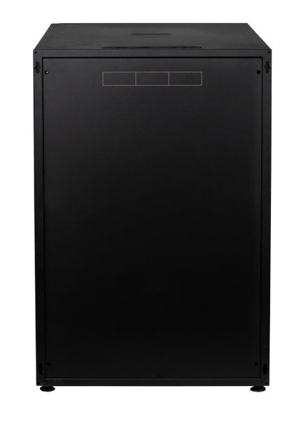 18U server cabinet with glass front door (WxDxH) 600x800x871mm
