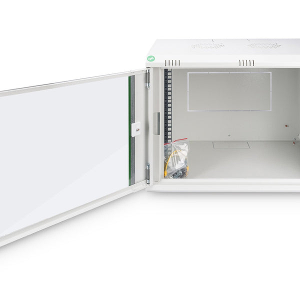 9U wandkast, Dynamic 600x450x478 mm, kleur lichtgrijs (RAL 7035)