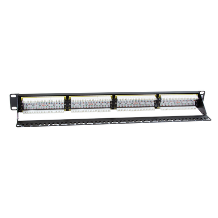 CAT6 24 poorts patchpanel met backbar