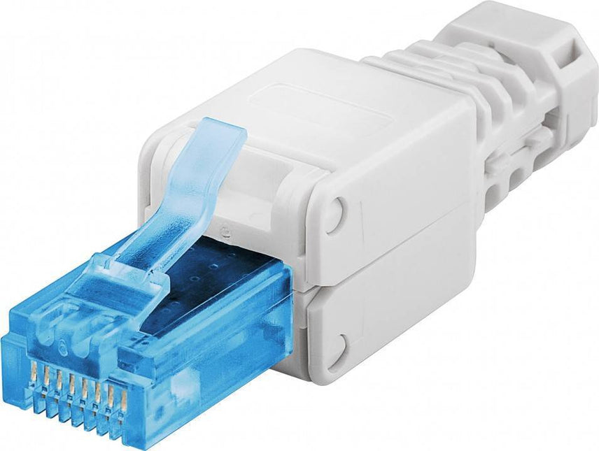 CAT6a RJ45 Connector Toolless - UTP voor soepele en stugge kabel