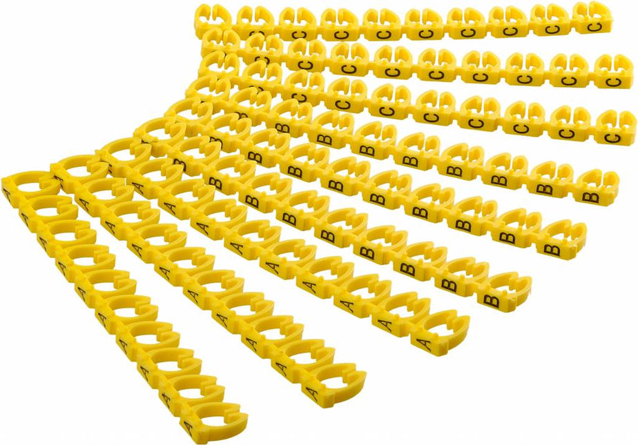 Cable Marking A-C For Diameter of 4 to 6mm 90pcs