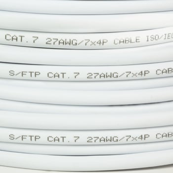 S/FTP CAT7 soepel 50M 100% koper wit