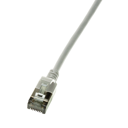 CAT6a U/FTP Ultraflex, 100% Copper, Gray, 1M