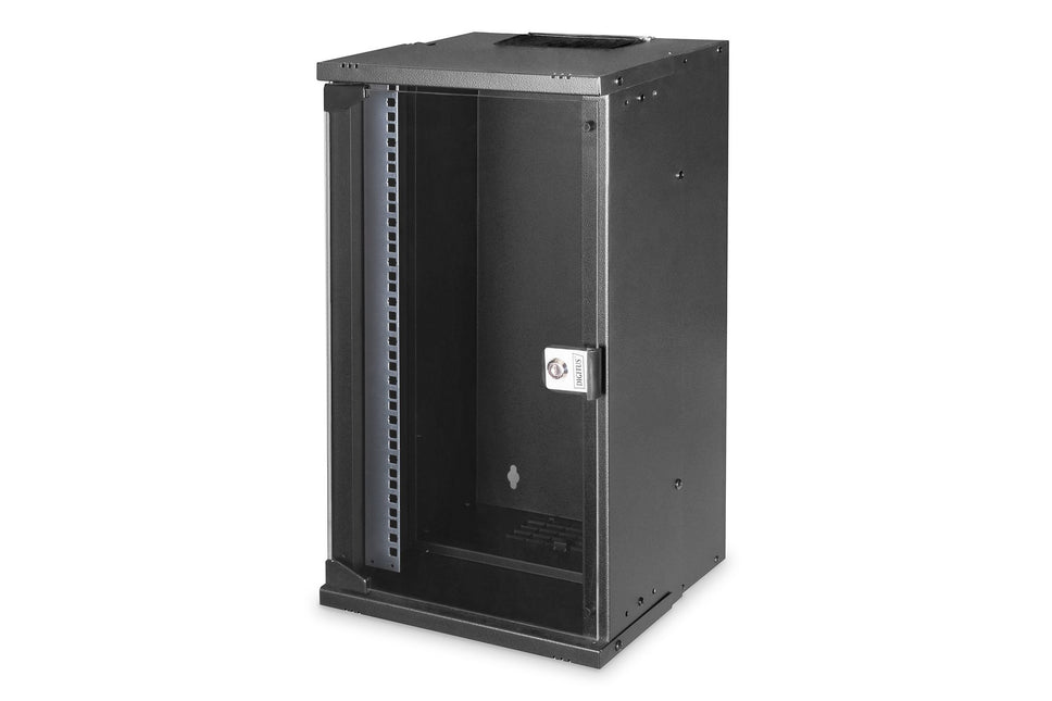 10" 12U wall mounting cabinet, SOHO PRO 595 x 315 x 300 mm, black