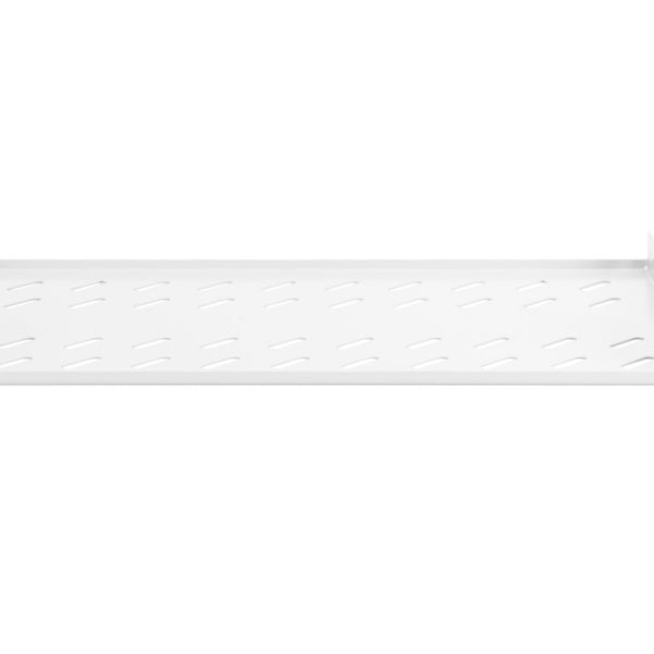 19 Inch 1U legbord voor rekken vanaf 400 mm diepte 45x482x250 mm, tot 15 kg, lichtgrijs (RAL 7035)