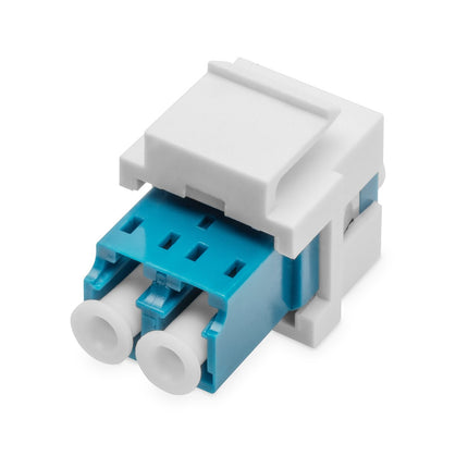 LC/LC duplex coupler, Singlemode, Keystone module