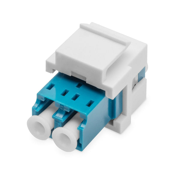 LC/LC duplex coupler, Singlemode, Keystone module