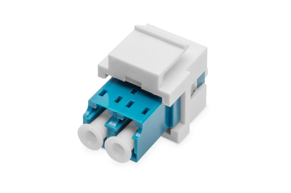 LC/LC duplex coupler, Singlemode, Keystone module