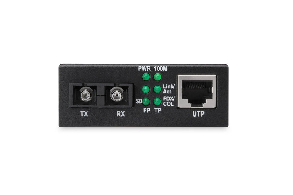 Fast Ethernet Media Converter, RJ45/SC