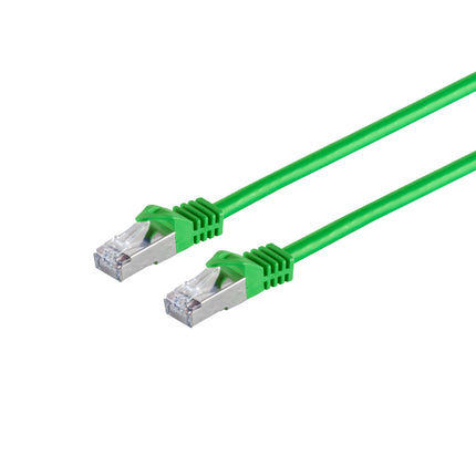 Cat7 15M Groen SSTP/PiMF halogeenvrij patchkabel